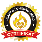 Hjärt & Lungräddnings certifikat logo